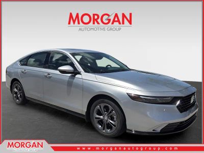 2024 Honda Accord Hybrid EX-L in Silver — front three-quarter view