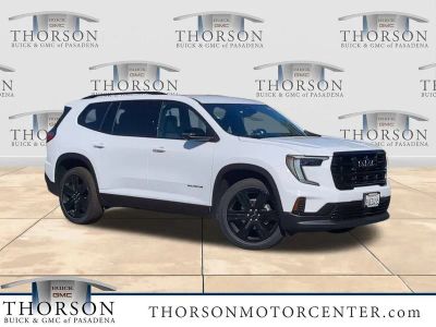 2026 GMC Acadia Elevation in Summit White — front three-quarter view