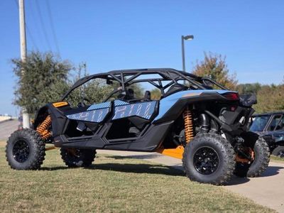 2026 Can-Am Maverick X3 MAX RS Turbo Scandi Blue & Orange Crush — engine compartment view