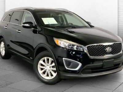 2017 Kia Sorento LX in Ebony Black — front three-quarter view