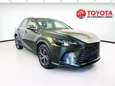 2023 Lexus RX 350 Premium in Green Pearl — front three-quarter view