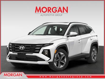 2026 Hyundai TUCSON SEL Premium in Serenity White Pearl — front three-quarter view