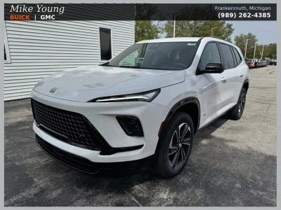 2026 Buick Enclave Sport Touring in Summit White — front three-quarter view