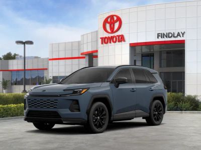 2026 Toyota RAV4 SE in Storm Cloud — front three-quarter view