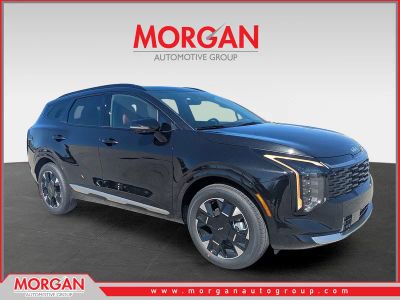 2026 Kia Sportage Hybrid SX-Prestige in Fusion Black — front three-quarter view