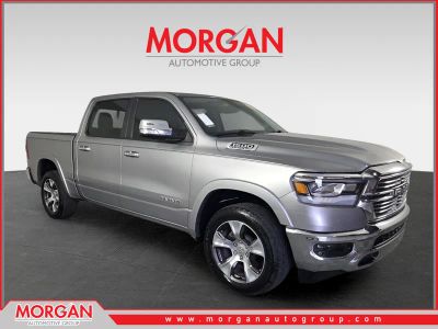 2019 Ram 1500 Laramie in Silver — front three-quarter view