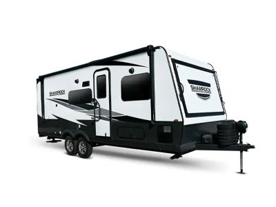 2026 Forest River RV Flagstaff Shamrock — front three-quarter view