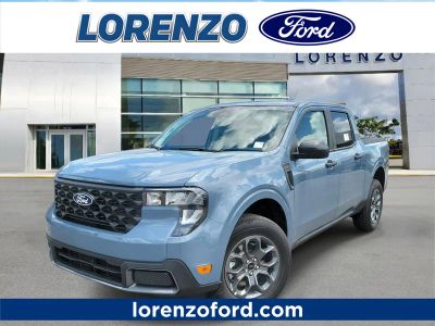 2026 Ford Maverick XLT in Azure Gray Metallic Tri-Coat — front three-quarter view