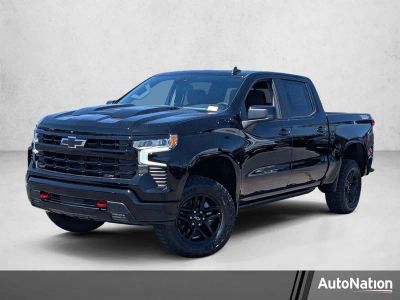 2026 Chevrolet Silverado 1500 LT Trail Boss in Black — front three-quarter view