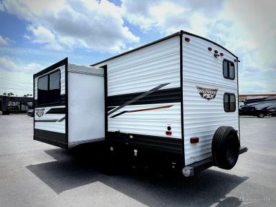 2022 Forest River Wildwood FSX — rear three-quarter view