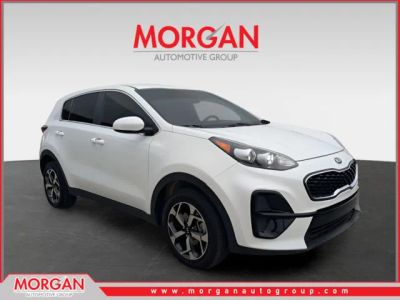 2022 Kia Sportage LX in White — front three-quarter view