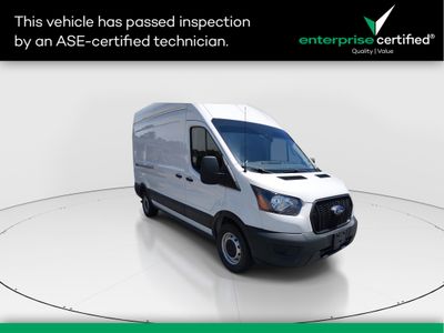 2021 Ford Transit Cargo Van T-250 148" Hi Rf 9070 GVWR RWD — front three-quarter view