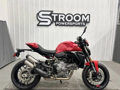 2026 Ducati Monster Plus Ducati Red — front three-quarter view