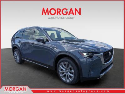 2026 Mazda CX-90 Premium Plus in Polymetal Gray Metallic — front three-quarter view