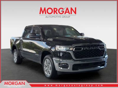 2026 Ram 1500 Big Horn in Diamond Black Crystal Pearlcoat — front three-quarter view
