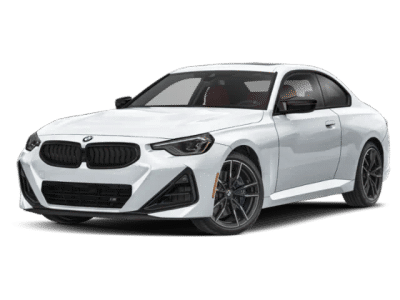 2026 BMW 2 Series M240i in White — front three-quarter view