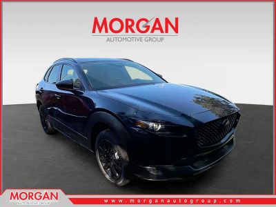 2026 Mazda CX-30 2.5 S Aire Edition in Deep Crystal Blue Mica — front three-quarter view