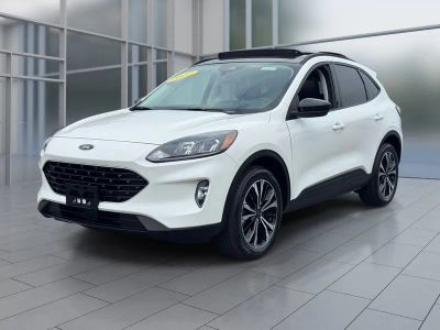 2022 Ford Escape SEL in White Metallic — front three-quarter view