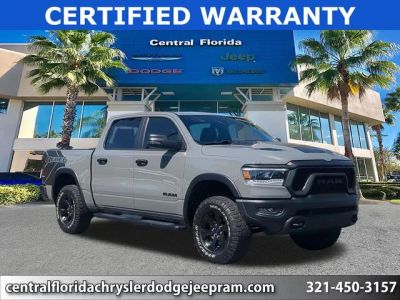 2023 Ram 1500 Rebel in White — front three-quarter view