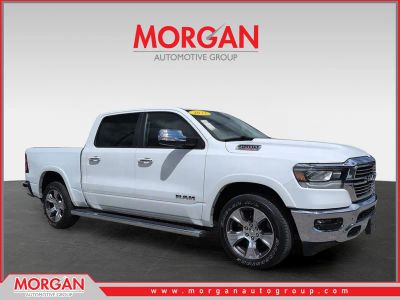 2022 Ram 1500 Laramie in White — front three-quarter view
