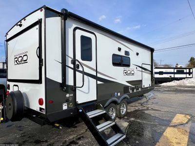 2025 Forest River Rockwood Roo — rear three-quarter view