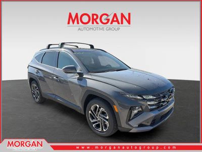 2026 Hyundai TUCSON Limited in Hampton Gray — front three-quarter view