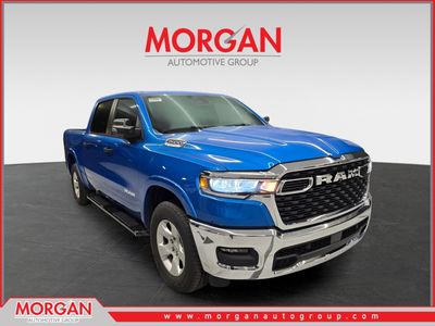 2026 Ram 1500 Big Horn in Hydro Blue Pearlcoat — front three-quarter view