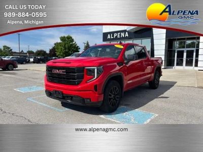 2025 GMC Sierra 1500 Elevation in Cardinal Red — front three-quarter view