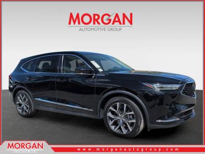2022 Acura MDX Technology in Black — front three-quarter view
