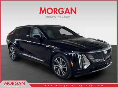 2023 Cadillac LYRIQ Luxury in Black — front three-quarter view