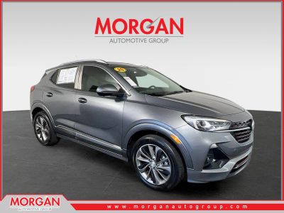 2020 Buick Encore GX Essence in Satin Steel Gray Metallic — front three-quarter view