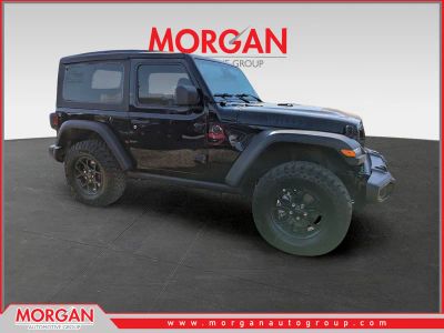 2026 Jeep Wrangler Willys in Black — front three-quarter view