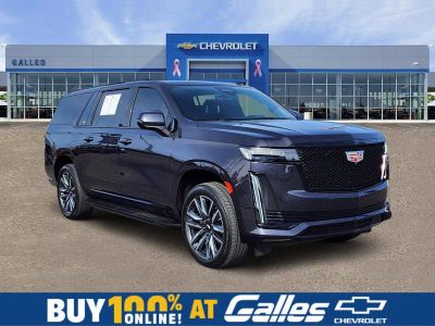 2024 Cadillac Escalade ESV Sport Platinum in Galactic Gray Metallic — front three-quarter view
