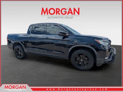 2021 Honda Ridgeline Black Edition in Black — front three-quarter view