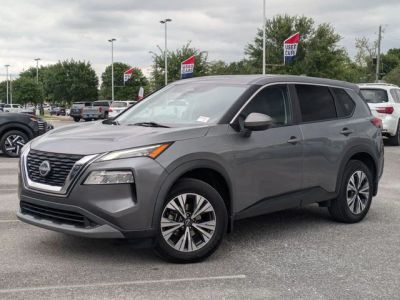 2023 Nissan Rogue SV in Gray — front three-quarter view