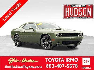 2022 Dodge Challenger SXT in F8 Green — front three-quarter view