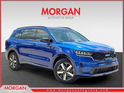 2023 Kia Sorento S in Sapphire Blue — front three-quarter view