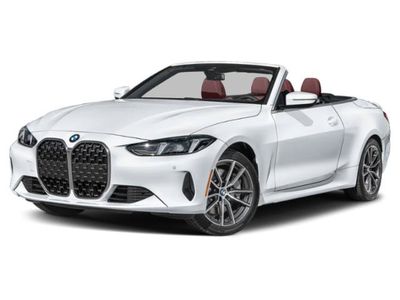 2026 BMW 4 Series 430i in Alpine White — front three-quarter view