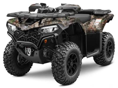 2026 CFMOTO CForce 500 in TrueTimber Kanati — front three-quarter view