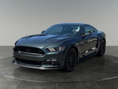 2015 Ford Mustang — rear three-quarter view