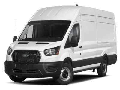 2026 Ford Transit-350 Base in White — front three-quarter view