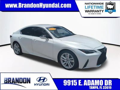 2022 Lexus IS 300 in White — front three-quarter view