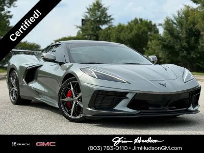 2023 Chevrolet Corvette Stingray 1LT in Gray Metallic — front three-quarter view