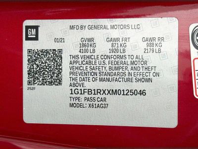 2021 Chevrolet Camaro — photo 39 view