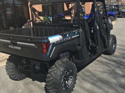 2026 Polaris Ranger Crew XP 1000 Premium Blue Labyrinth — interior view