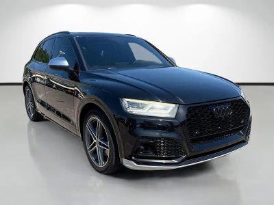 2019 Audi SQ5 3.0T Premium Plus in Black — front three-quarter view