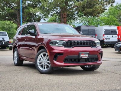 2026 Dodge Durango DURANGO GT PLUS AWD in Octane Red Pearl-Coat Exterior Paint — front three-quarter view