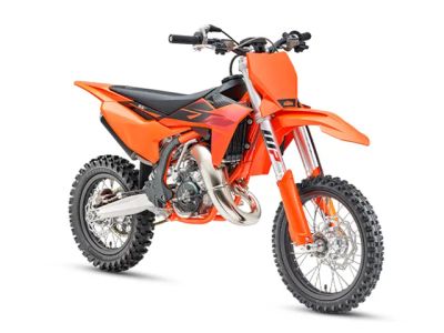 2027 KTM 65 SX — front three-quarter view