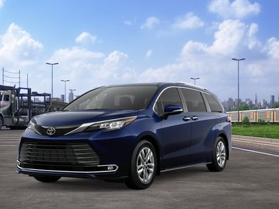 2026 Toyota Sienna Limited in Blue — front three-quarter view
