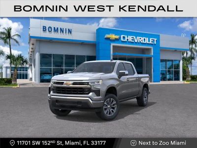 2026 Chevrolet Silverado 1500 LT in Sterling Gray Metallic — front three-quarter view